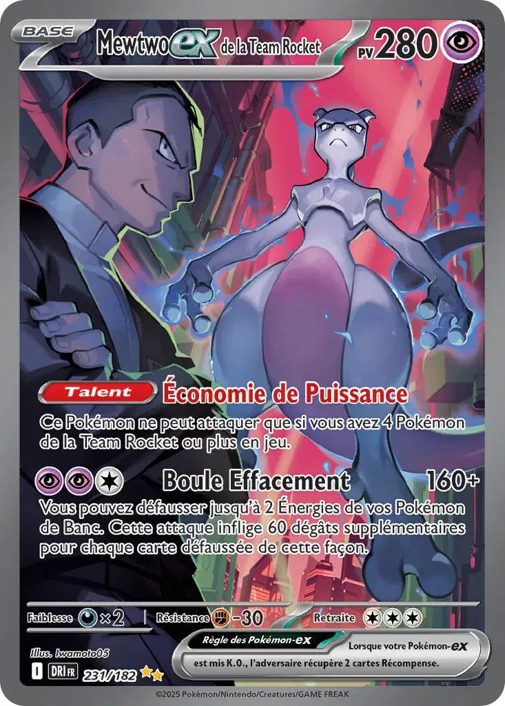 Mewtwo ex de la Team Rocket